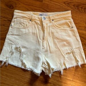 Zara yellow shorts